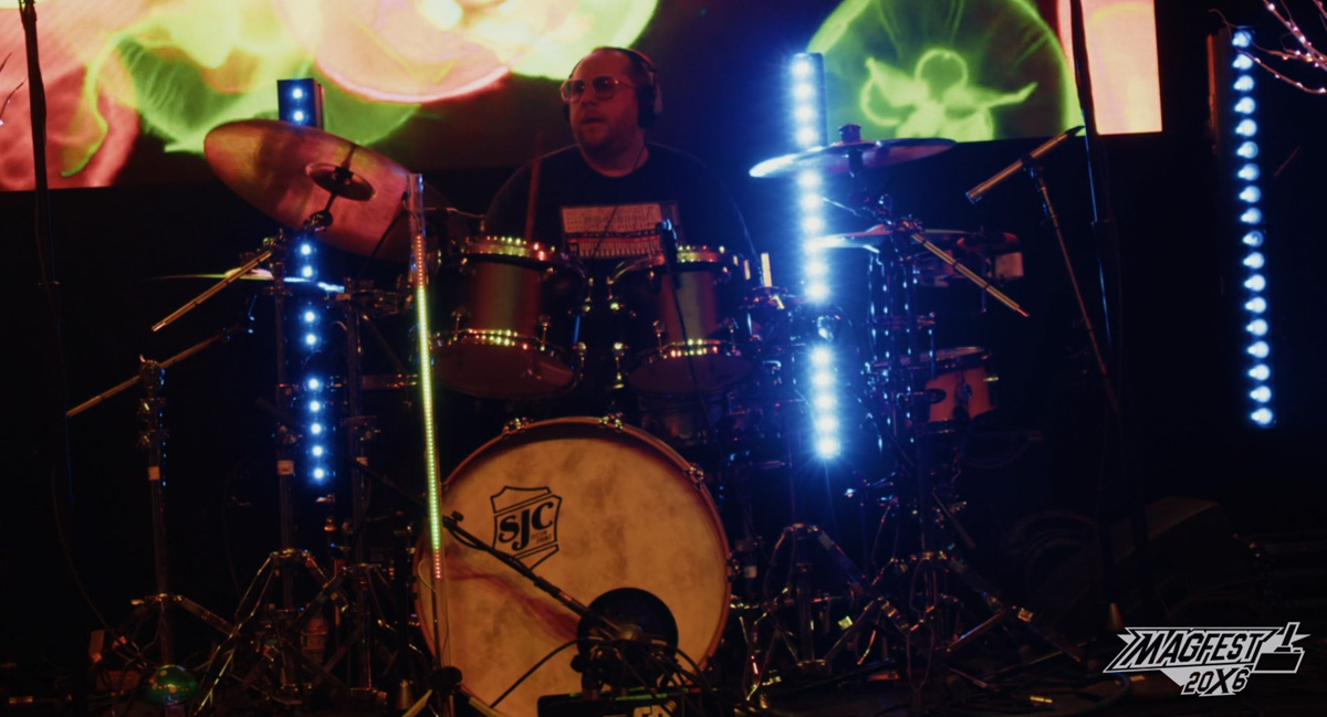 Bobby Shields performing Drums